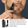 Kit de Pluma Rellenadora de Barba Eelhoe Pluma de Barba Natural Impermeable para Hombres Pluma de Contorno de Barba