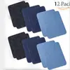 Parche mezclilla pieza cortada rectangular ovalada parche adhesivo parche se puede cortar codo pantalón agujero rodilla