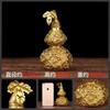 Adorno de Calabaza de Cobre con Patrón de Dragón, Artesanía de Calabaza de Cobre, Artesanías Decorativas para Sala de Estar, Hogar, Escritorio de Oficina