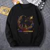 Sudadera para hombre, primavera y otoño, cuello redondo fino, marca de moda, top 2023, nueva chaqueta informal americana de manga larga para hombre