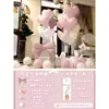 ¡Guau, Globos Azules Hechos a Medida para Cumpleaños, Aniversario, Pedida de Mano, Escena de Confesión Romántica, Decoración de Fiesta con Globos