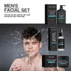 Set Facial para Hombre East Moon Hidratante y Nutritivo para la Piel del Rostro Limpieza Suave y Set de Cuidado de la Piel Nutritivo