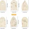 En Stock Piezas de Madera Mini Forma de Puerta Piezas de Madera Manualidad DIY Puerta de Hada para Hogar Jardín Decoración del Hogar 30 Piezas