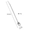Acero Inoxidable 304 Popote Rosca Oval Sandía Cuchara para Café Té con Leche Cuchara para Revolver Vajilla Al por Mayor Bebidas Transfronterizas
