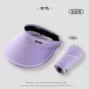 Chapéu de Sol Verão Concha Proteção Solar UV Chapéu Feminino Vinil Topo Vazio Cobertura Facial Chapéu de Sol Headband Chapéu de Uso Duplo