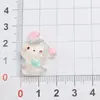 Acessórios de Resina Fofos de Desenho Animado Translúcidos Sanrio DIY Acessórios de Cabelo Presilhas de Cabelo Enfeites Capas de Celular Elásticos de Cabelo Pingentes Acessórios