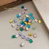Rinestones Octagonales Largos Biselados K9 de Moda para Uñas Super Brillantes de Alta Calidad Color Mixto Fondo Plano Irregular Decoración de Rhinestones para Uñas Venta al por Mayor