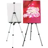 Caballete de aleación de aluminio para estudiantes de arte Soporte de exhibición telescópico plegable de metal Tipo de soporte Set de tablero para bocetar Dibujo Dibujo