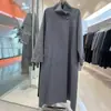 Abrigo largo de lana con cuello de traje, abrigo cálido de otoño e invierno, lana de doble cara 2026, abrigo largo de lana cálido