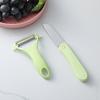 Descascador de presente fábrica atacado em estoque de aço inoxidável faca de frutas vegetais e frutas melão Planer conjunto de cozinha de duas peças