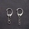 Fabricantes fornecem uma variedade de Fivela D de Liga de Zinco mais corrente de 8 fivelas metal para cachorro chaveiro C atacado ponto