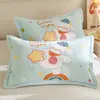 Fundas de Almohada de Gasa de Dibujos Animados para Niños, un Par de Fundas de Almohada de Algodón Puro para Uso en el Hogar, Cubierta Interior para Relleno de Almohada 40X60