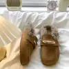 Zapatos para Mujer Peludos y Elegantes Estilo Birkenstock, Moda Otoño 2026 Nuevos, Versátiles Mocasines Cerrados, Pantuflas Modernas y Cómodas