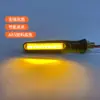 Señalador de Giro para Motocicleta Led de Agua Corriente 12V Impermeable Luz de Dirección Horizonte Luz Indicadora Dinámica Accesorios para Motocicleta