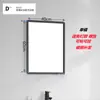 Espejo de Baño Inodoro Inodoro Espejo de Cristal Espejo Cuadrado Colgante de Pared Sin Perforaciones Colgante Horizontal Colgante Vertical Soporte de Espejo