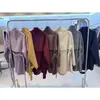 Abrigo de Lana Yueyumei para Mujer 2026 Invierno Elegante de Oficina Abrigo Largo de Lana Cosido a Mano