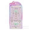 YT-PF Diamante de Água de Cristal DIY Estereoscópico Decoração de Diário Manual Fofo Laço Transparente Bônus Infantil Adesivo
