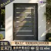 Porta de Entrada Sólida de Madeira para Jardim Moderno Transfronteiriço Porta Pequena Lateral de Abertura para Pátio de Villa Porta de Entrada de Parede para Casa Autoconstruída