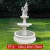Fuente de Agua Corriente Estilo Europeo Fuente de Agua para Bodas Adornos de Decoración de Paisajismo Estanque de Deseos de Flores con Agua en Jardín Patio Exterior
