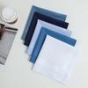 Pañuelo de bolsillo cuadrado de 40 cm juego de toalla de regalo pañuelo de algodón puro color liso para hombre traje a rayas pañuelo de color sólido venta al por mayor