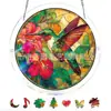 Produto novo transfronteiriço Azure Bloom Sun Catcher Sussurrante quebra-cabeça de acrílico para pendurar na janela decoração de casa quebra-cabeça de 83 peças