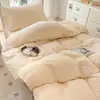 Juego de Cama de Tres Piezas de Algodón 100% Puro Jacquard Color Sólido 60S para Dormitorio de Estudiantes, Juego de Ropa de Cama con Funda de Edredón, Sábana Plana y Sábana Ajustable 100% Algodón Puro de Lujo Ligero