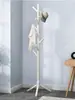 Perchero de Madera Maciza para Dormitorio, Perchero Doméstico de Pie, Gancho Simple para Dormitorio Estudiantil, Almacenamiento de Habitación y Tendedero