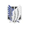 Explosiones transfronterizas Animación Ataque Broche gigante Guardias Rosa Aplicación de la ley Broche de un cuerno Pin Insignia
