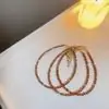 Nuevo Estilo Celebridad de Internet Transmisión en Vivo Mismo Estilo Pulsera de Cristal Arena Natural para Mujer ins Nicho Simple Elegante Pulsera para Novia