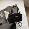 Bolso Kelly de Alta Gama con Patrón de Cocodrilo de Mano Cruzado Verano 2025 Nuevo Celebridad de Internet Súper Popular Bolso con Textura Popular Tendencia