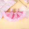 Roupas para Boneca de 10cm Estilo Novo Primavera e Verão Conjunto de Roupas para Boneca Saia Curta Vestido de Princesa Conjunto