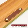 Manija de Cuero para Puerta de Gabinete de Muebles, Manija de Cuero para Maleta, Manija de Cajón de Gabinete, Manija de Gabinete de Cuero Marrón-Negro