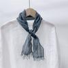 Lenço Pequeno de Linho com Bolinhas, Faixa Fina para Cabelo, Protetor de Pescoço Feminino de Verão Artístico e Versátil, Pequeno Lenço de Seda para Decoração de Bolsa