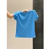 Camiseta base de algodón de bambú amarillo cremoso de manga corta para mujer, de verano, fina, casual, hombro normal, transpirable, estilo coreano