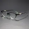 Novos Óculos Planos com Design Decorativo Geométrico Moderno e Personalizado Armação de Óculos Tendência e Exquisita Cravejada de Diamantes F6036
