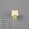 Gancho para Roupas de Caráter Escandinavo Casual com Alça de Furo Único Coração Escovado de Cobre Trevo de Quatro Folhas com Diamante Armário de Vestir Cama