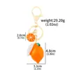 Llavero de cereza transfronterizo, llavero de coche exquisito, accesorio colgante de moda multicolor para bolso de mujer