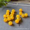 10 12 mm talladas a mano cuentas de ágata roja calabaza nube trasera accesorios para pulsera DIY