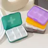 Caja de Medicamentos Portátil Transfronteriza de 6 Compartimentos, Caja de Empaque de Medicamentos Portátil Mini para Viajes de Negocios, Caja de Pastillas Transfronteriza