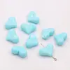 Acessórios para Joias de Contas Soltas com Furo Vertical DIY Coração Colorido Coração de Pêssego Contas Corrente de Celular Caseira Chaveiro Material para Cortina de Contas