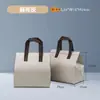 Bolsa Isolante Descartável Não Tecido para Levar Chá com Leite Café Bebida Sacola de Embalagem Bolsa Isolante Impressão de Logotipo Pronta Entrega Atacado