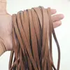 Cordón de cuero engrosado accesorios para ropa tira de cuero ribete de cuero cordón de cuero cinturón de cuero de cuatro pliegues tira de cuero plegada en cuatro botón de nudo accesorios para ropa de muñeca