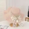 Chapéu de Palha de Verão com Renda de Tulipa e uma Doce Vibe Litorânea, Chapéu de Sol para Viagem e Lazer com Aba Larga