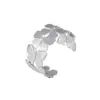 Pulseira Aberta Borboleta Exagerada de Luxo Leve Europeia e Americana Transfronteiriça Pulseira Elegante de Aço Inoxidável Banhado a Ouro 18K para Mulheres