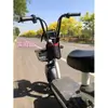 Bolsa de Guidão para Patinete Elétrico, à Prova d'Água e de Poeira, Grande Capacidade, Bolsa de Armazenamento Portátil para Bicicletas Elétricas e Triciclos