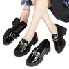 Mocasines de moda 2026 Otoño/Invierno Nuevo Estilo Zapatos Pequeños de Cuero Estilo Británico Estilo Académico Casual Versátil Zapatos Individuales Suela Gruesa Cuero