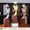 Trofeo Popular de Estrella de Cinco Puntas de Aleación de Zinc Chapado en Metal Premios Artesanía Metálica Adorno de Estrella Insignia