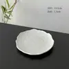 Plato de Plástico con Textura de Piedra Irregular Creativa Plato de Fruta Plato Plano Bajo Estilo Japonés Ins Plato de Hueso Fabricante