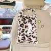 Caja de Pañuelos para Coche con Estampado de Leopardo Transfronteriza Tipo Colgante Bolsa Colgante de Pañuelos para Coche Caja de Pañuelos Accesorios Interiores para Coche