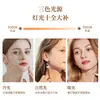 Espejo de maquillaje LED de escritorio transfronterizo con luz táctil regulable estilo ins espejo redondo portátil de escritorio para dormitorio